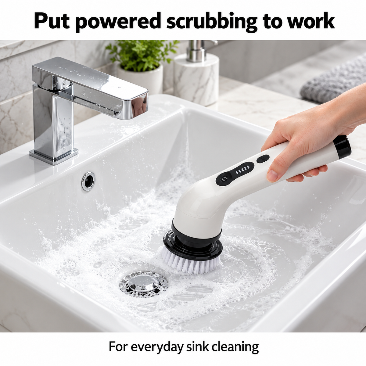 ScrubEase™ Electric Spin Scrubber